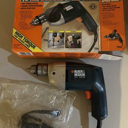 Black and Decker Corded Drill, New in box.