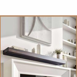 New in box Fireplace Mantel Shelf 60 Inch - Natural Wood Mantles for Over Fireplace - Handcrafted Mantel Farmhouse Floating Shelf - Fireplace Mantels
