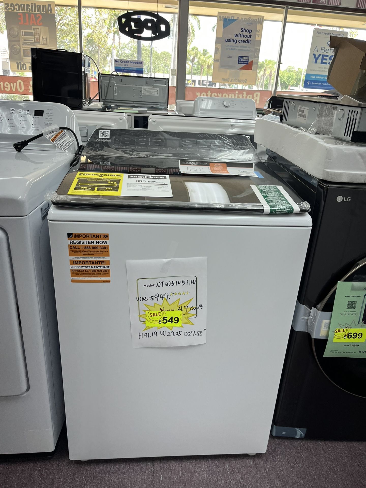 Washer Dryer Sets Brand New Whirlpool 