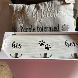 Pillow And Wall Hanging For Dog Lover