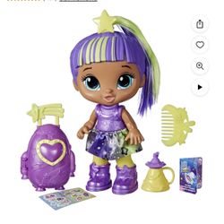 Baby Alive: Star Besties Lovely Luna 9-Inch Doll Green and Purple Hair, Blue Eye