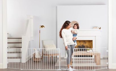 Regalo 144-Inch Super Wide Adjustable Baby Gate and Play Yard,