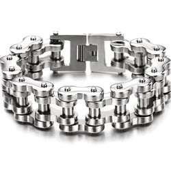 Biker Chain Bracelet – Heavy Stainless Steel (New)