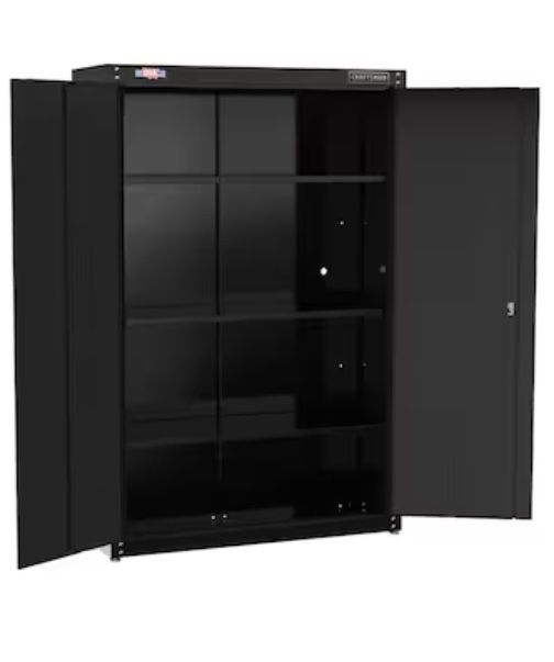 CRAFTSMAN 48-in W x 74-in H x 18-in D Freestanding Steel Garage Cabinet in Black