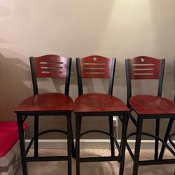 KFI Seating Metal Bar Stool Chairs 