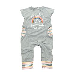 NEW Cat & Jack Baby Girl Rainbow Romper size 3-6 months NWT