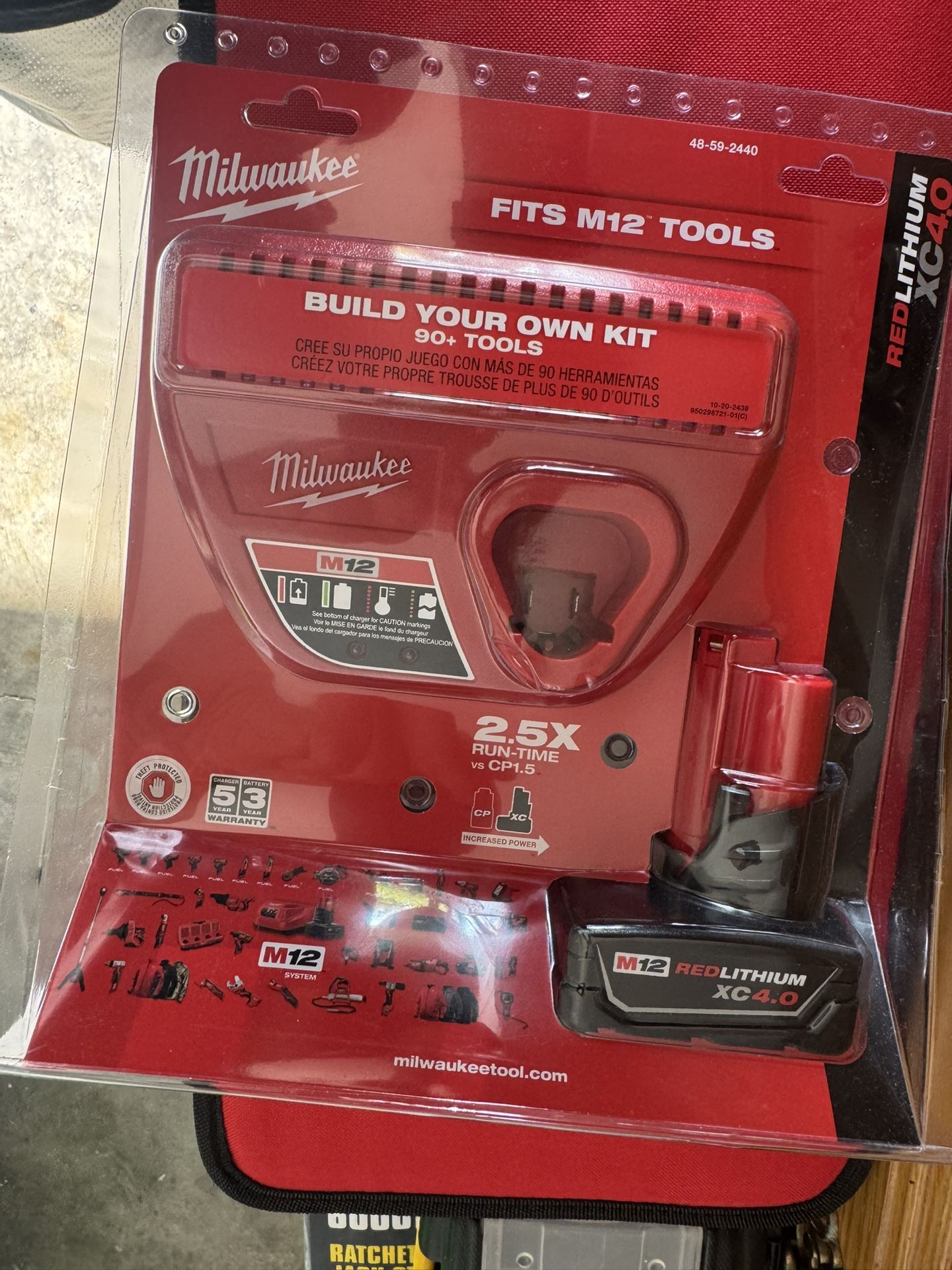 Milwaukee M12 REDLITHIUM XC 4.0 Battery & Charger Starter Kit – Brand New Sealed