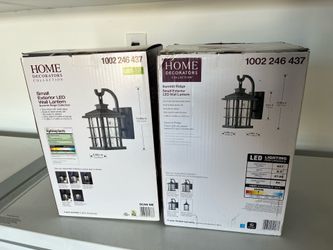 Set of 2 exterior LED lantern lights  - unused
