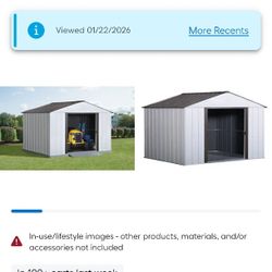 Arrow 10x8 Metal Shed Everything's There Just Not In The Box