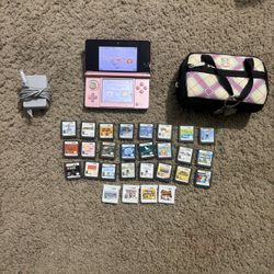 Pink Nintendo 3ds System & Game Bundle