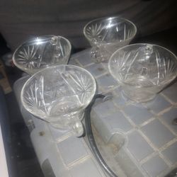 Crystal Cups,4 Cups