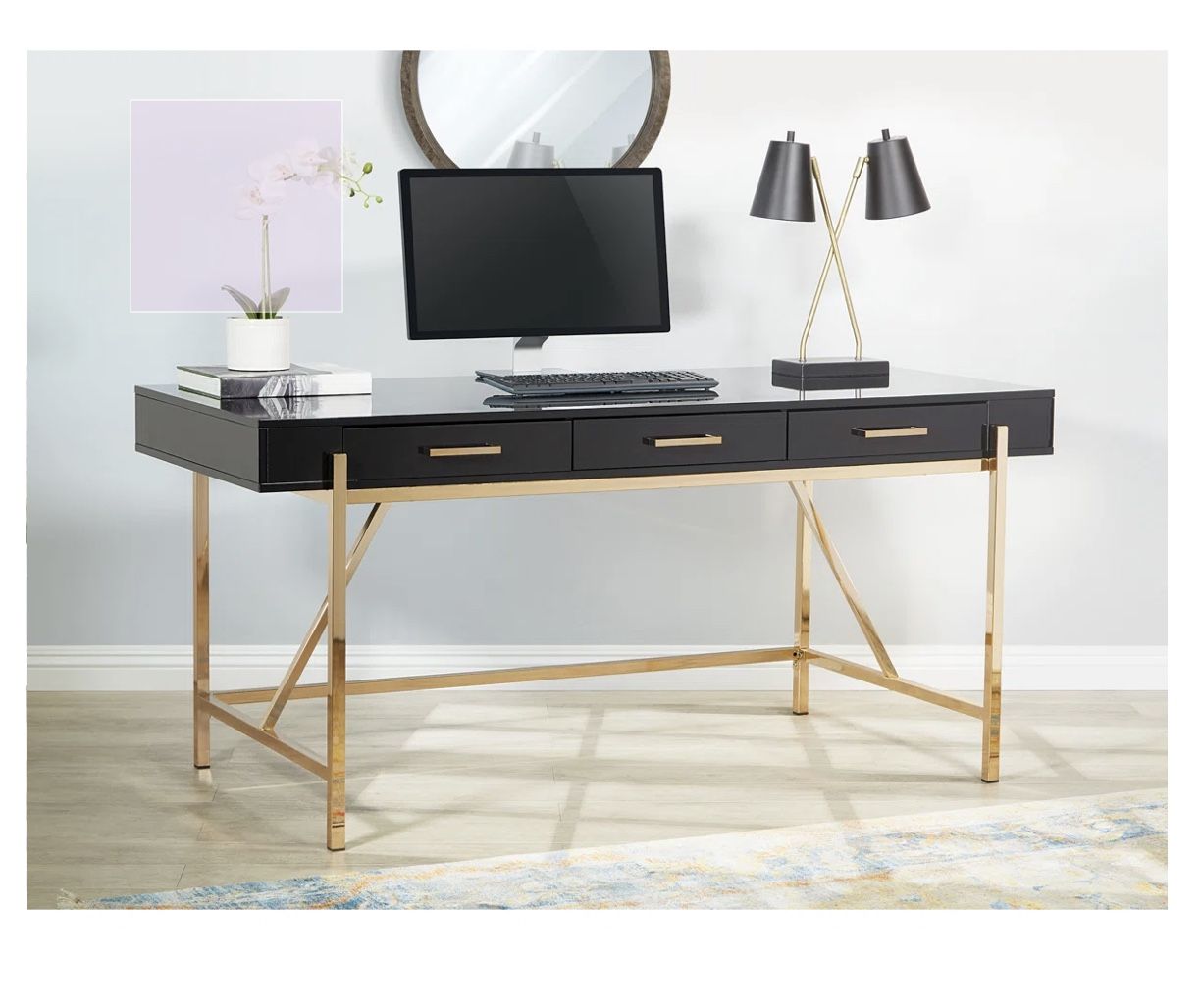 Black & Gold Desk