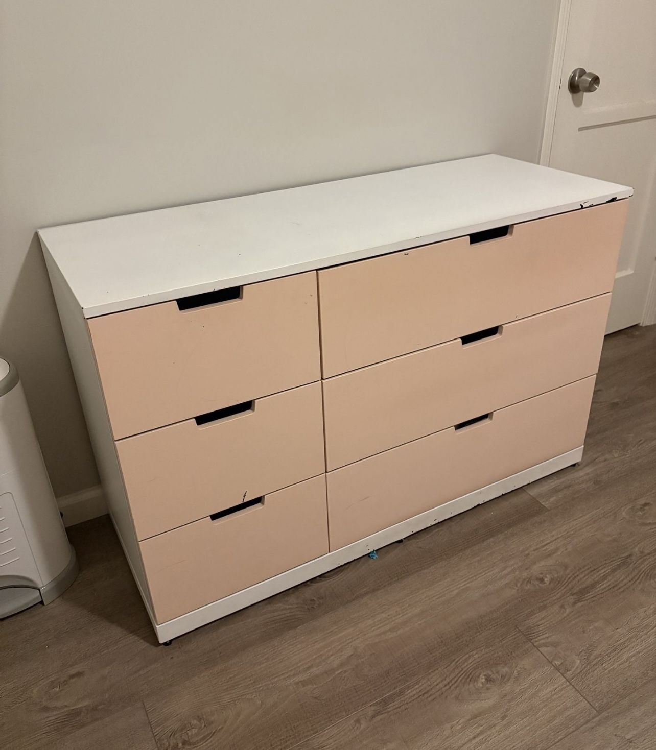 IKEA White Nordli 6 Deep Drawers Dresser Cajonera Wardrobe