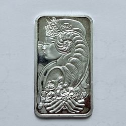 Vintage PAMP Suisse Lady Fortuna 1 oz .999 Silver Original Bar