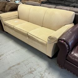 Tan Yellow Couch (in Store)