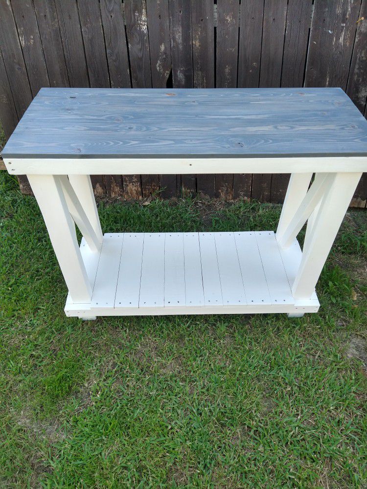 Rustic Wood Hall Table - Only One Left 