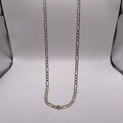 14kt Dual-Tone Gold Figaro Link Style Chain w/ Dia Cut
