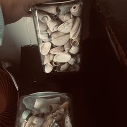 Two Jars Of Seashells