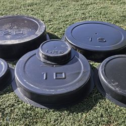 6 pcs DIY Concrete Weight Plate Mold 