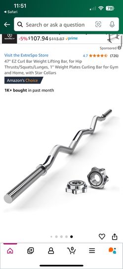 Small Curl Bar For Sale.