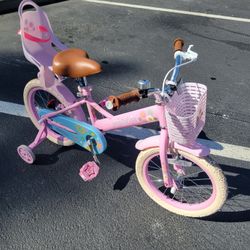 Girls Pink Joystar Bicycle With Training Wheels