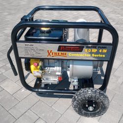 4" Trash Pump, Gas Powered Water Pump