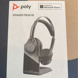 Poly B825 Voyager Focus UC Bluetooth Stereo Headset with USB Adapter