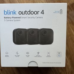 Brand New Unopened Blink Outdoor 4 Security Camera Pack Of 3