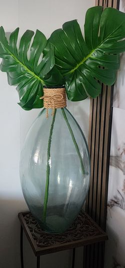artificial glass flower vase