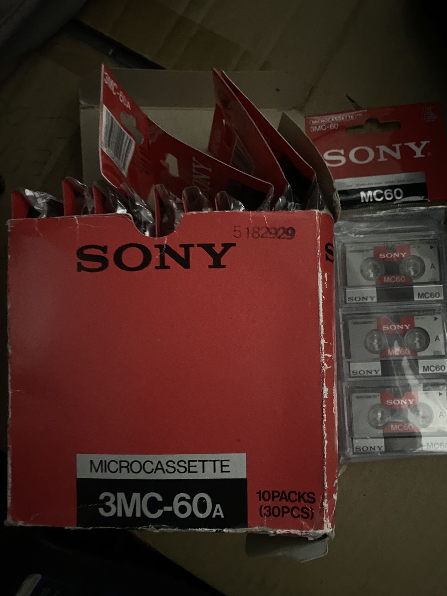Sony Micro-cassette 3MC-60A Packs