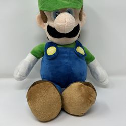 Super Mario Bros Nintendo Luigi Plush Plushie 2017 16-17” Tall 12117