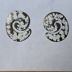 Art Spiral Earrings.