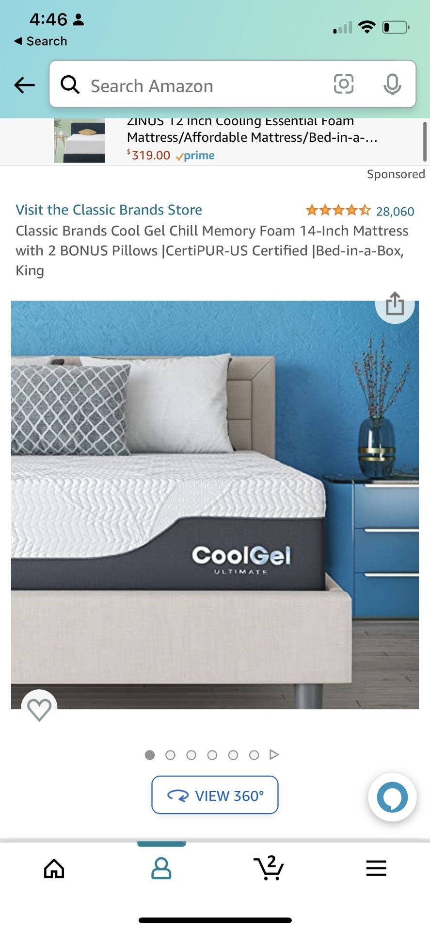 Cool Gell Bed Mattress For sale Best offer