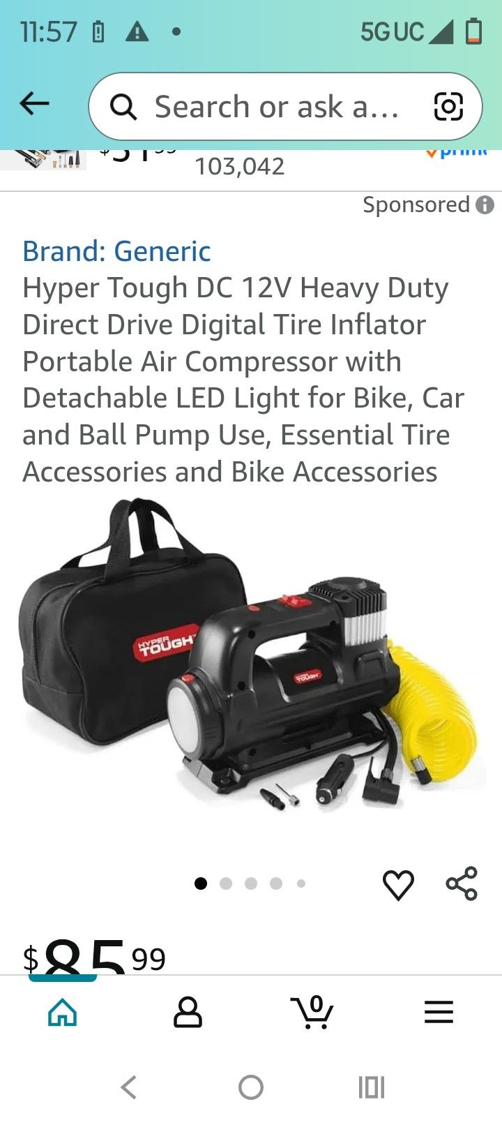 Hp Tough Heavy Duty Air portable New