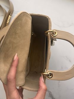 Medium Lady Dior Bag Beige Cannage Lambskin