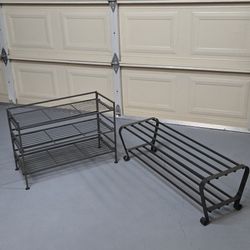 Shoe Racks. Both For $30.