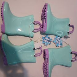 Puddle Play Girl Rubber Boots $15