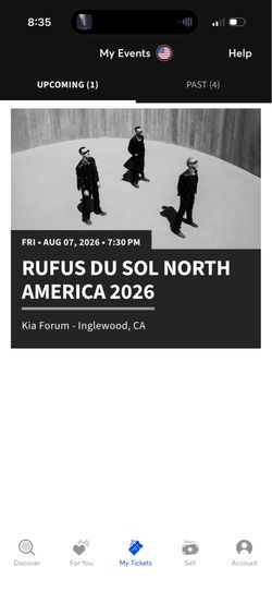 Rufus du sol at Kia forum