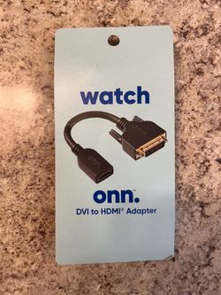 Watch On.n, 8in HDMI to DVI-D Cable, Female to Male (HDDVIFM8IN)