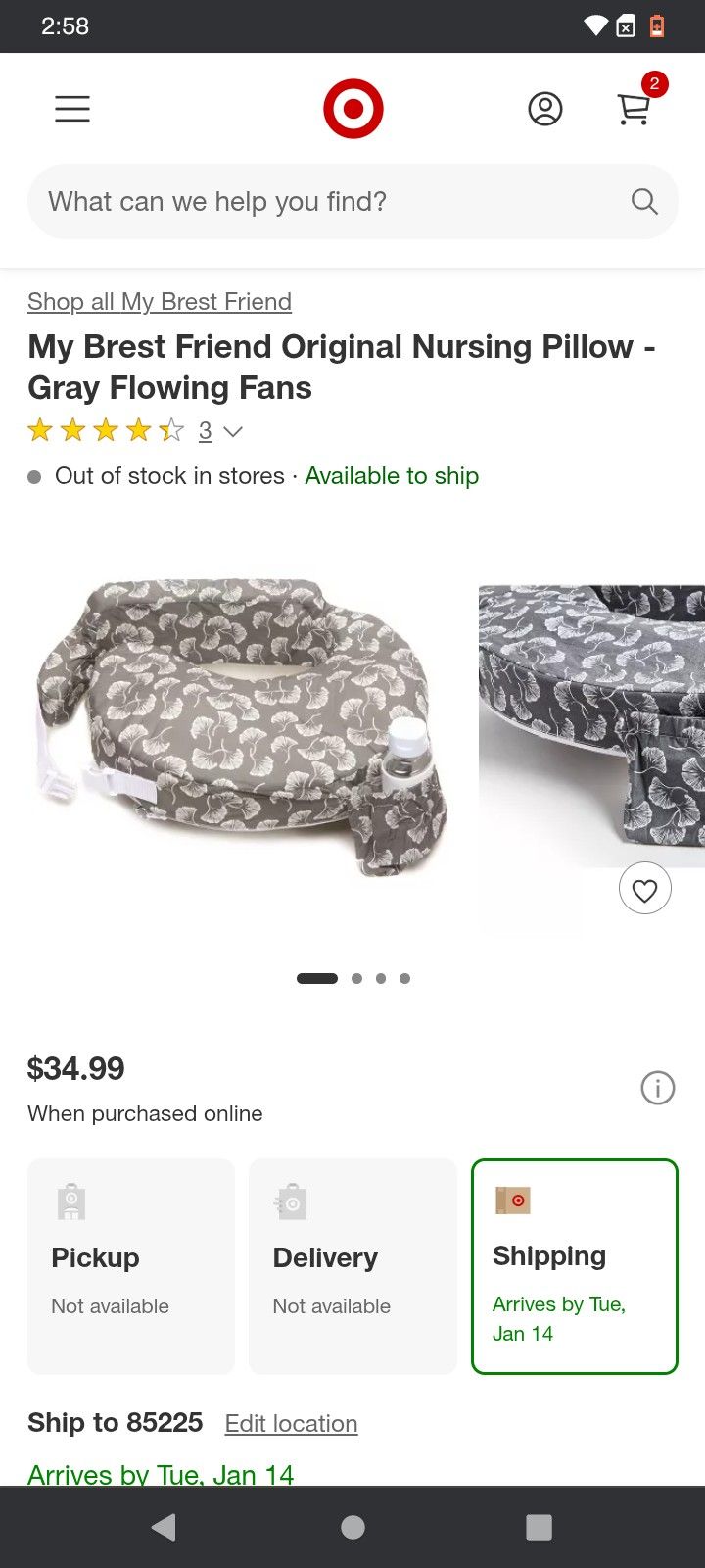 My Brest Friend Nursing pillow. BRAND NEW
