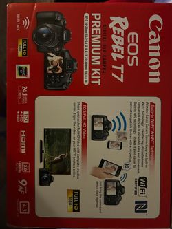 Canon eos rebel T7  digital camera premium kit