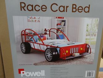 Kids Race Car Bed With Table An Tablet Holder 