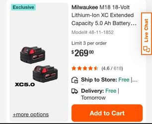 Milwaukee M18 5.0