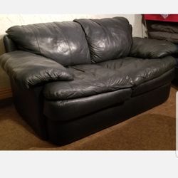 Blue Loveseat