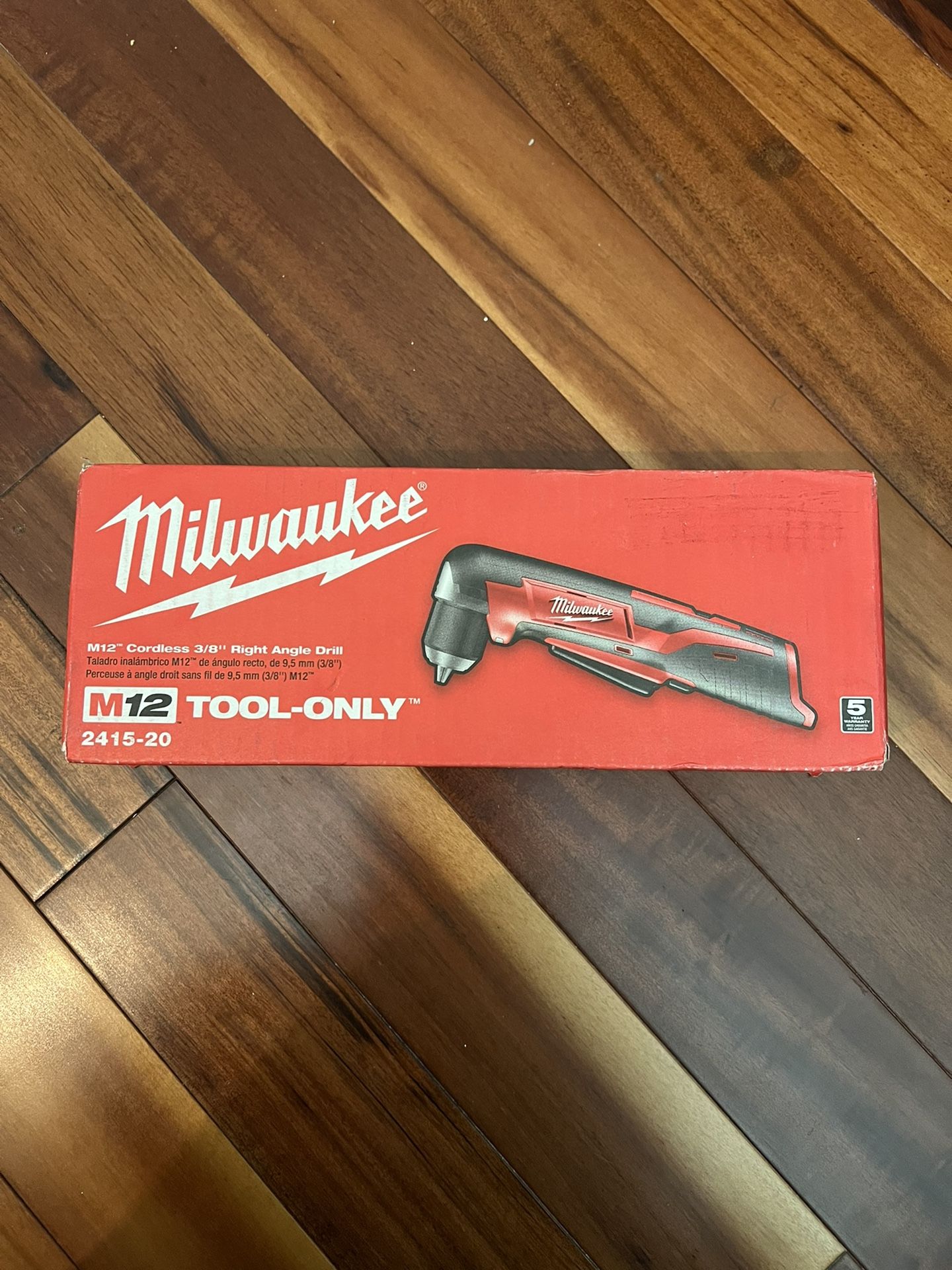 Milwaukee M12 12-Volt Lithium-Ion Cordless 3/8 in. Right Angle Drill (Tool-Only)