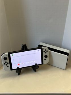 Nintendo Switch (OLED Model) White/Black 64GB Console w/ Dock