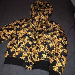 Versace Styled Puffer Jacket