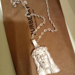 White Gold Rope Chain   And Earrings Make A Offer 600