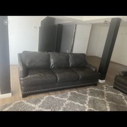 2 Leather  Couches 