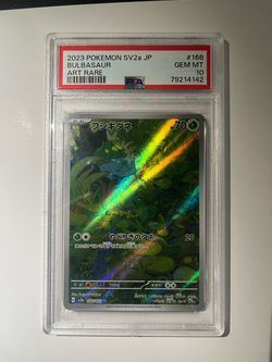 Pokemon bulbasaur 166/165 psa 10
